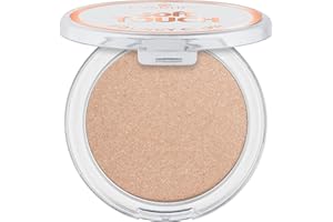 essence soft TOUCH BOUNCY GLOW 30 glazing gleam, enlumineur cream-to-powder, beige chaud, fini brillant, parfum vanille, texture légère, 4g