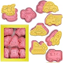 Timbro per biscotti con formina e goffratura a forma di macaron con fiocco - Italia
