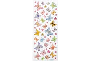 Craft Planet Pegatinas, surtido, mariposas y flores