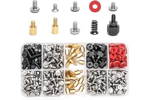 APOMOONS 380 Piezas Kit de Tornillos de Ordenador, Tornillos Espaciadores #6-32 Macho A M3 Hembra para Disco Duro, Caja, Placa Base PC, Ventilador, CD-ROM