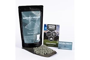 ‎NATURA URALIS Natura Uralis Kambrium Blaue Tonflocken | 500g Natürlicher Blauer Ton, Blau-Grau Bis Pastellblau - Erstaunlicher Knirschen, Befriedigende Erdige, Samtige Und Feste Textur, ASMR-Erlebnis