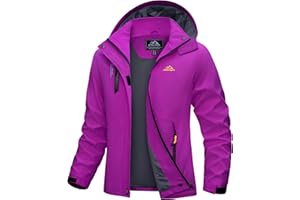 MAGCOMSEN Veste de randonnée légère et imperméable pour Femme Grand