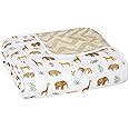 aden + anais essentials Dream Baby Blanket - Pack of 1 | Large Breathable 100% Cotton Muslin Bedding | Cot Blankets For Newborn Boys & Girls | Baby Shower or Gifts | tanzania Print