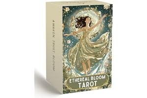 Unik tarotkortlek, 78 st blommiga tarotkort med guide, modern häxa tarot för nybörjare och erfarna läsare, spådomsverktyg och andlig tillväxt