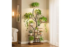 ChillCruiser Plant Stand Indoor with LED Grow Lights,11-Tier Metal Plant Shelf,Corner Flower Stand Plant Rack for Living Room,Bedroom,Balcony