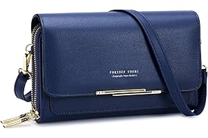 Roulens Bolso para Teléfono Móvil,Bolso de Hombro Pequeña de Mujer,Bolso Bandolera Cruzado Cuero PU,Mensajero Crossbody Bag Bolso Movil Mujer con Ranuras para Tarjetas, Cremallera y Correa