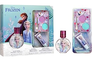 AIR-VAL INTERNATIONAL Frozen Geschenkset - EDT 30ml - Lip Gloss - Lidschattenpalette/Mädchen Spielzeug
