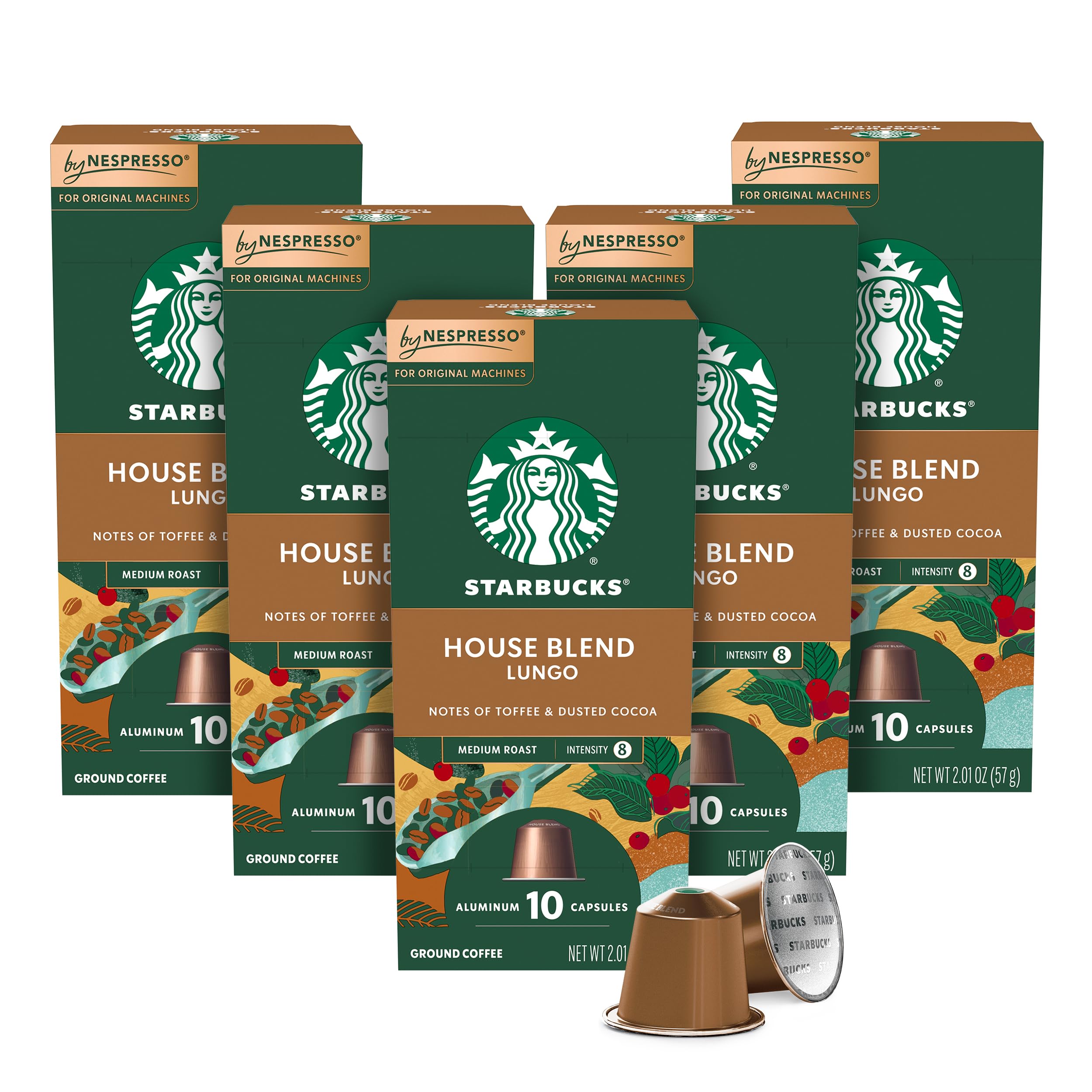 Starbucks By Nespresso House Blend Review 50-Count Capsules for Nespresso