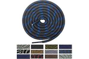 Danraw Stores [Pair] Heavy Duty,Hiking durable round Boot Lace, Shoe Lace classic colours Dot for hiking, Mountaineering running, working, casual
