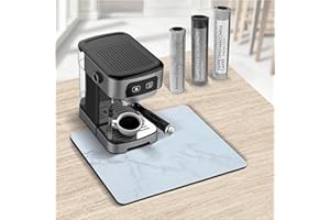 Tappetino Macchina Caffe - Tappetino Scolapiatti Assorbente Cucina by Creative Corner 40x50 Marmo Grigio - Tappetino Assorbente Cucina - Tappeto Macchina Caffe