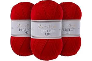 Utopia Crafts DK Double Knitting Yarn 3X 100g (Red)