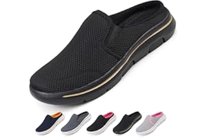 Ulicox Zuecos Hombre Mujer Comodos Transpirable Zapatillas de Casa Ligero Casual Zapatos de Interior Exterior