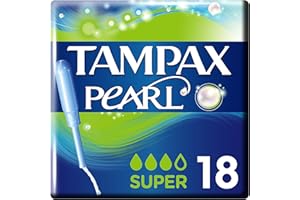 Tampax Pearl Super Tampons Applicateurs (lot de 18)