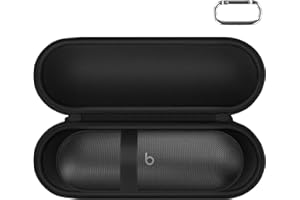 Aenllosi Twarde etui podróżne kompatybilne z Beats Pill - bezprzewodowy głośnik Bluetooth, przenośny organizer na głośniki Beats. (tylko etui), matowy czarny, Rustykalny, prosty