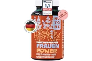 ‎NUTORI NUTORI – Mönchspfeffer Kapseln – 10mg – hochdosiert – „Frauenpower“ – 90 Kapseln – Mönchspfefferextrakt (Vitex Agnus Castus) 4:1 – 100% vegan – Produziert & laborgeprüft in Deutschland