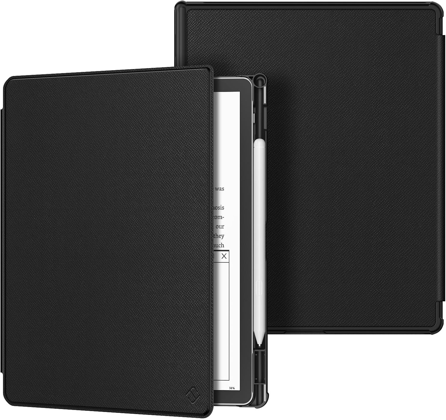 FINTIE Slim Case for 11" Kindle Scribe 3rd Generation 2025 and Kindle Scribe Colorsoft 1st Generation 2025 - [Built-in Pen Holder] Lightweight PU Leather Folio Cover Auto Sleep Wake, Black