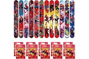 HENKODO Bransoletka zatrzaskowa dla dzieci, 12 kolorowych bransoletek zatrzaskowych, 12 torebek prezentowych, bransoletka zatrzaskowa dla dzieci, upominek urodzinowy dla dzieci, bransoletka dla chłopców,