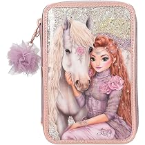 Trousse à Crayons TOPModel Fairy Love Depesche - 3 Compartiments Avec Fournitures | Motif Fées Et Papillons