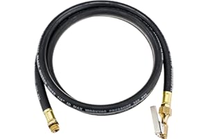 STIX AUTOMOTIVE EQUIPMENT Wąż do pompowania opon 1/4", wąż zastępczy, pistolet do pompowania opon pneumatycznych, 150 cm