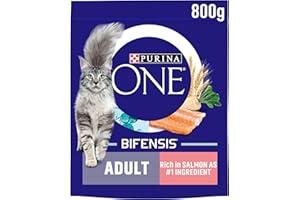 PURINA ONE Salmon Dry Cat Food 800g (Pack of 4)