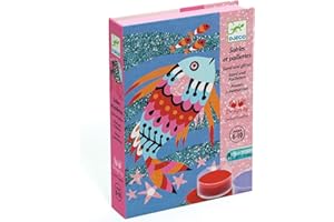 Djeco- Fish per Bambini più Grandi-Sabbie Colorate, Colore Misto, DJE-391