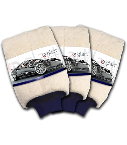 Glart 443TP set van 12 premium pluizige 600 GSM automicrovezeldoeken, sterk absorptievermogen en ultrazachte, pluisvrije poetsdoeken voor auto's, wasset voor auto en motorfiets, 40 × 40 cm, rood