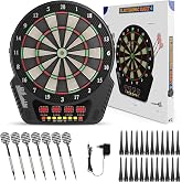 Helangel Professional Electronic Dartboard with Digital LCD Display and Soft Tip Darts, Electronic Dartboard with 27 Games, 2