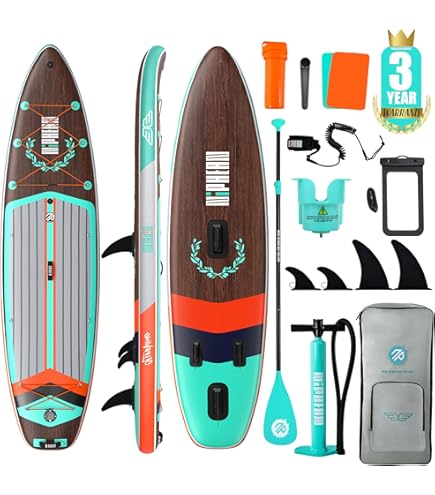 Tavola SUP Gonfiabile Tigerxbang 320x80x15cm - Stand Up Paddle Board Completa Di Accessori | Per Principianti Ed Esperti