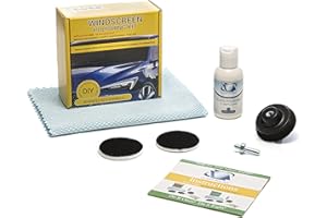 Glass Polish 21003 Kit de Polissage de Pare-Brise, Solution de Polissage de Verre Automobile