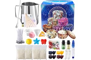 TAVADA Kerzen Selber Machen Set,DIY Duftkerze Geschenke Kerzenherstellung Kit,8 Kerzendosen,DIY Kerzenherstellung Zubehör Set,Kerzenherstellung Set für Kerzenanfänger
