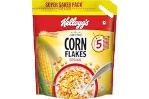 Kellogg's Corn Flakes Original 1.2kg | Power of 5: Energy, Protein, Iron, IMMUNO NUTRIENTS, Vitamins B1, B2, B3 & C| Corn Fla