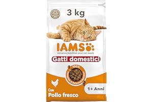 IAMS Gatti domestici Cibo secco con pollo fresco per gatti da 1+ , 3 kg