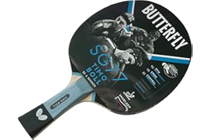 Butterfly Sg77, Bate De Tenis Mesa Unisex Adulto, Negro/rojo, Tamaño Único