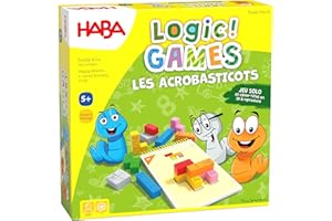 HABA - Lógica! Games 306817 Les Acrobasticots - Juegos de lógica - 60 Rompecabezas - 5 años y más