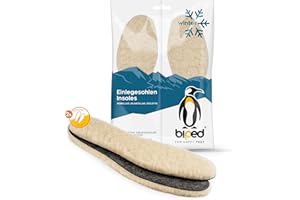 biped set de 2 paires semelles à base de laine d’agneau extra épaisse avec fond feutre z1004(45)