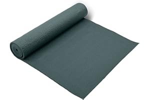 FAIRWAYUK PVC Yoga Mat 6mm Non-Slip, Thick Large Exercise Mats, Eco Friendly with Carry Straps for Pilates, Fitness, Men, Women 183 x 61 x 0.6cm