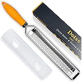 Deiss PRO Citrus Zester & Cheese Grater — Parmesan Cheese Lemon, Ginger, Garlic, Nutmeg, Chocolate, Vegetables, Fruits - Razo