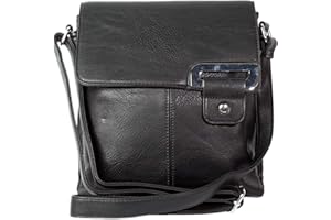 RS.FASHIONS WOMENS MEDIUM MULTI COMPARTMENT CROSS BODY SHOULDER MESSENGER BAG