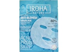 IROHA NATURE - Mascarilla Anti-Imperfecciones | Cosmética Coreana Seborreguladora | Con Ácido Salicílico, Niacinamida y Cica | Para Piel Mixta a Grasa | Previene y reduce los granos