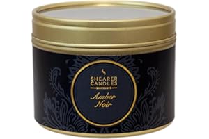 Shearer Candles Amber Noir Small Scented Gold Tin Candle - Black, Packaging May Vary
