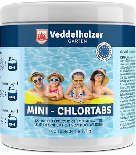 Gre Pool-Behandlungs-Set – Chlor-Tabletten Für Pools Bis 5 M³, Inkl. Messbecher & Ball