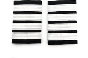 Uniform Store London Pilot Captain, Silver Strips Epaulettes, Pilot Airline, First Officer 4 Bars R829-04