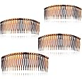 4 Packs Tort Slide Comb Tortoise Shell Side Comb Plain Hair Comb Large Tort Hair Combs Slides 12.5 cm Hair Side Comb Set