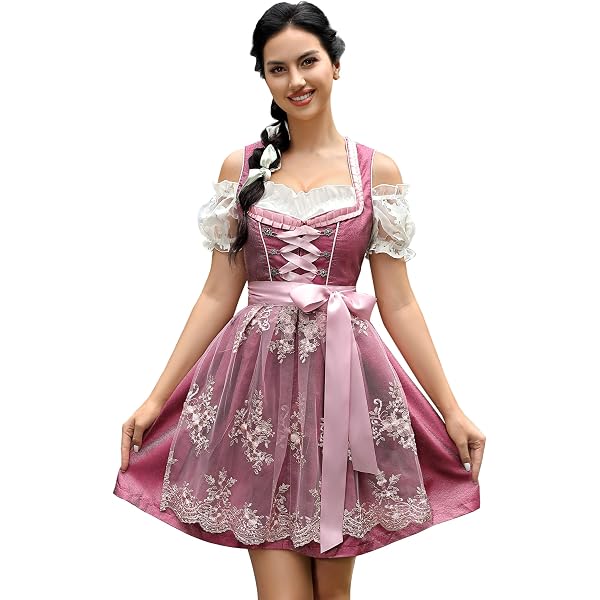 MODISFRAU Abo Tradizionale Da Donna Dirndl Con Camicetta Dirndl E S Traditional Dress Including Dirndl Blouse And Dirndl Apron 3 Pieces For Bavarian Oktoberfest Halloween Carnival P 61527374