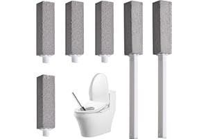 STARWARD 6 Stück Pumice Stone, Pumie Stick mit 2 Verlängerte Griffe, Bimsstein WC, Bimsstein Fußpflege, PUMI Stein für Barbecue Grill, Toilettenreiniger, Wird Entfernen von Flecken Toiletten