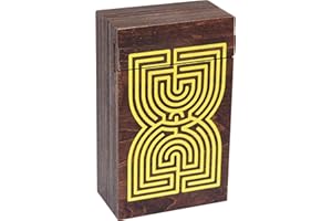 Logica Jeux Art. Coffret Labyrinthe - Casse-Tête en Bois - Coffret Secret - Difficultè 5/6 Incroyable - Collection Leonardo da Vinci