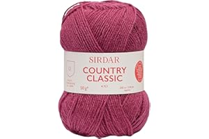 Sirdar Country Classic 4 Ply, Burgundy (958), 50g
