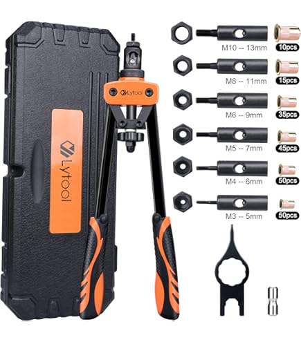 217pcs Rivet Nut Pliers Set For M3 M4 M5 M6 M8 M10 M12 Rivet - View #10