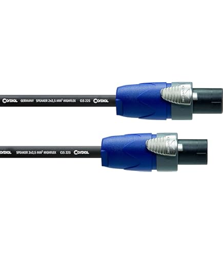 Adam Hall Cables 5 STAR S225 SS 2000 - highly flexible speaker cable 2 x 2.5 mm² 4-pole Neutrik speakon 20 m