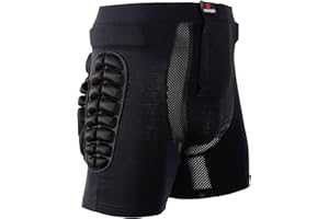 HYSENM Pantaloni Protettivi Bambini Pantaloncini Snowboard Uomo Donna Protezioni Pantaloni 3D Imbottito Equipaggiamento Protettivo Abbigliamento Protettivo Anca per Sci Ciclismo Pattinaggio